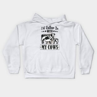 My Cows Cattle Farmer Kids Hoodie